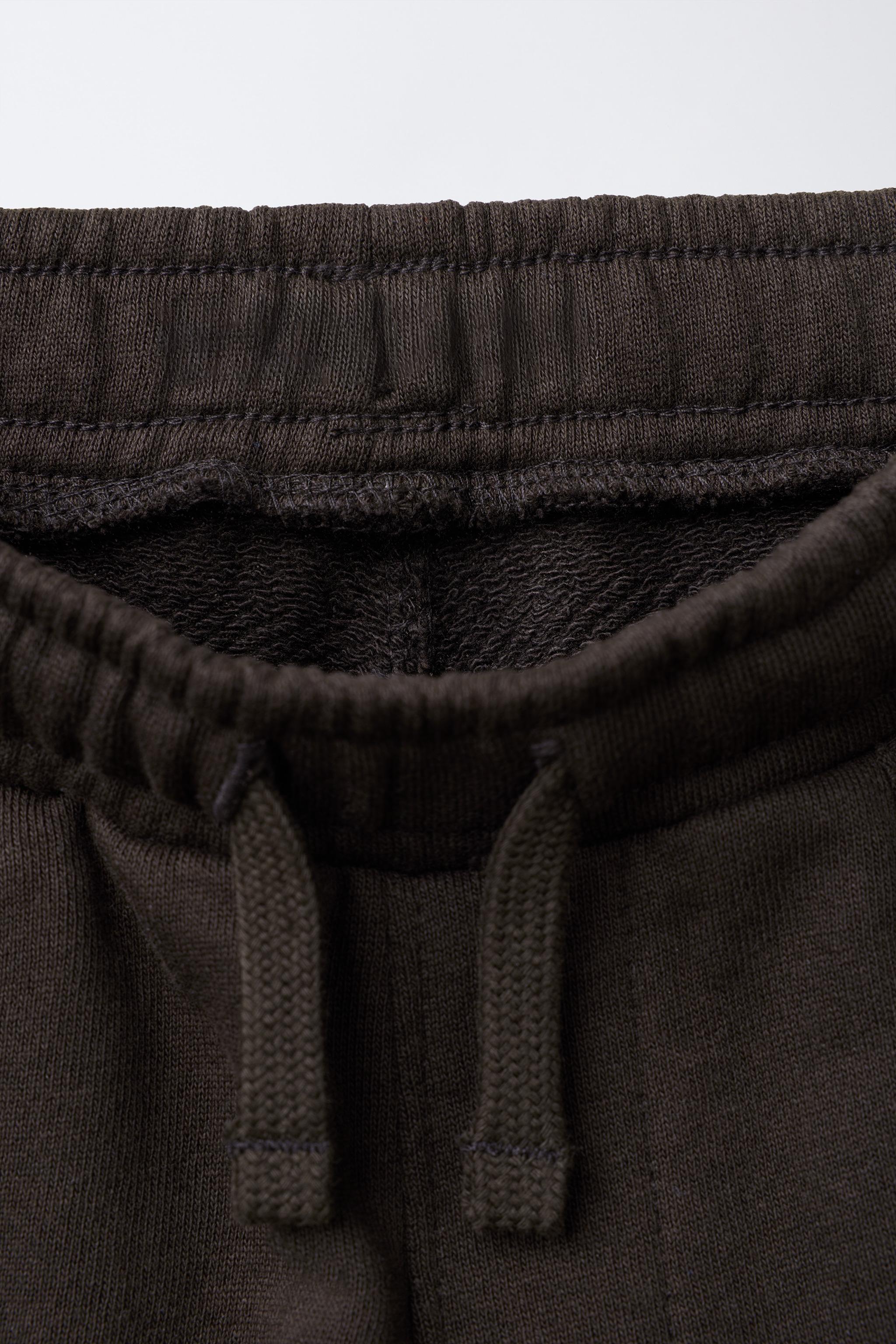 CONTRASTING PLUSH JOGGERS